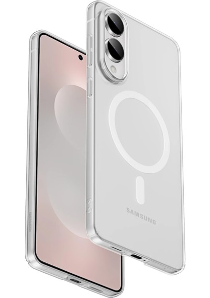 Galaxy S25 Edge Uyumlu Kristal Slim Magsafe Telefon Kılıfı – Şeffaf, Ince ve Dayanıklı Kapak