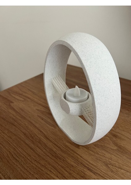 Mermer Desenli 16 cm Askılı LED Mumluk – 3D Baskı Dekoratif Yumurta fırsatları