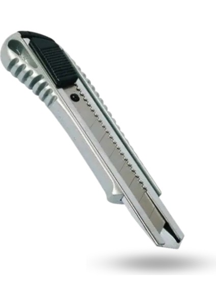 Büro Ev Ofis Için Otomatik Kilitli Falçata Tip Metal Maket Bıçağı