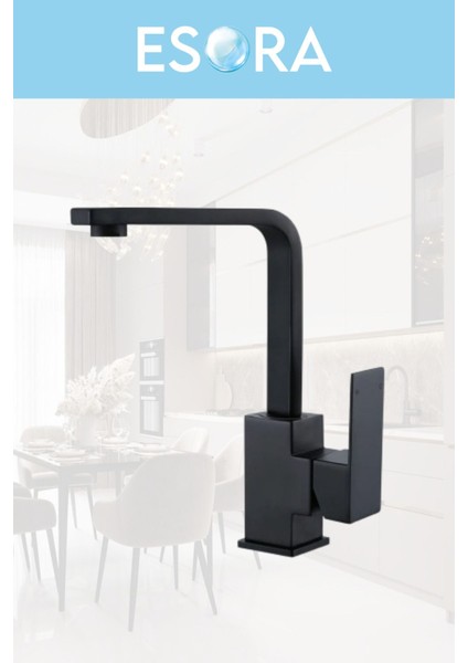 Siyah Lüx Robot Duş Seti , Lüx Kare Eviye , Lavabo , Banyo Bataryası 4’lü Set fırsatları