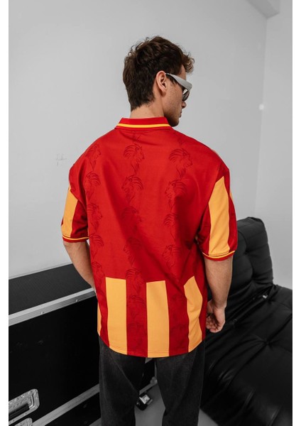 Galatasaray Aslan Baskılı Oversize Erkek T-Shirt indirimleri