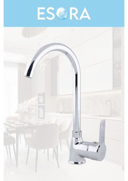 Krom Baston Borulu Eviye Mutfak , Lavabo , Banyo Bataryası 3'lü Set fiyatları