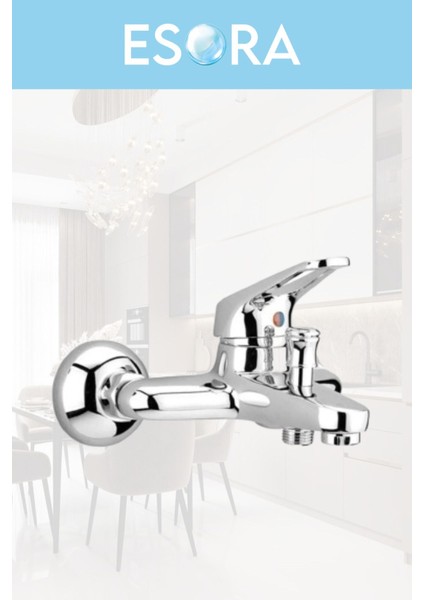 Krom Baston Borulu Eviye Mutfak , Lavabo , Banyo Bataryası 3'lü Set fırsatları