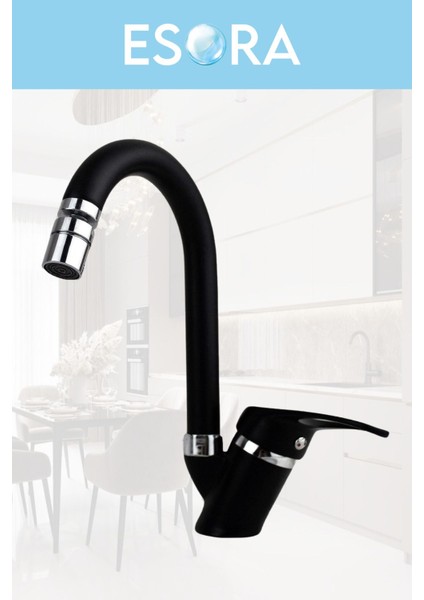 Siyah Robot Duş Set Köşe Borulu Eviye, Baston Borulu Lavabo ve Banyo Bataryası 4lü Set fırsatları