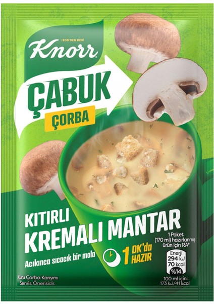 Çabuk Çorba Kıtırlı Kremalı Mantar 19 G x 12 Adet fiyatları