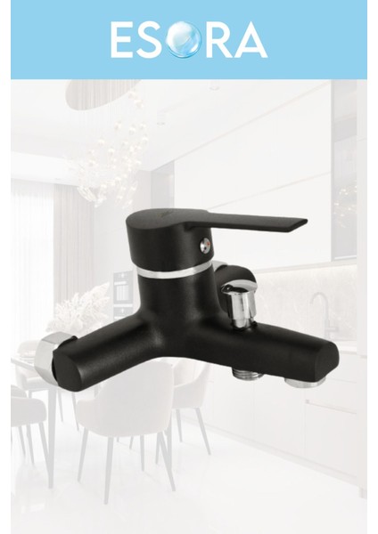 Siyah Robot Tepe Yağmurlama Delta Banyo-Mutfak-Lavabo Bataryası Musluğu Çeşmesi 4' Lü Set Paslanmaz indirimleri