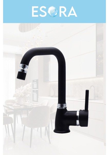 Siyah Robot Duş Seti , Siyah Köşe Borulu Eviye , Lavabo , Banyo Bataryası 4’lü Set modelleri