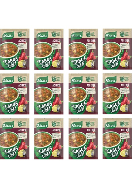 Çabuk Çorba Acı Ekşi 19 gr x 12 Adet fiyatları