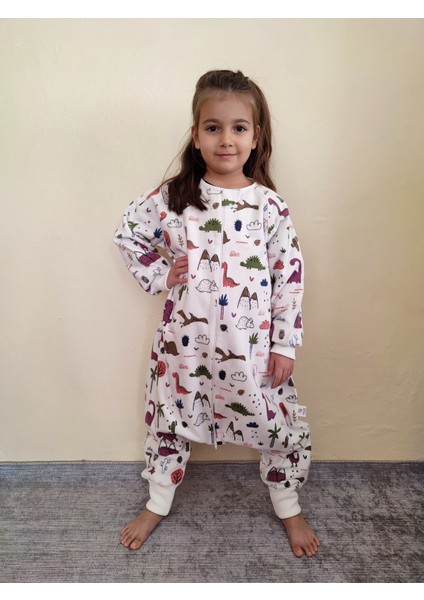 Pamuk Pazen Bebek Uyku Tulumu %100 Pamuk Çift Kat 20-24 Derece 1 Tog Geniş ve Uzun Kalıp modelleri