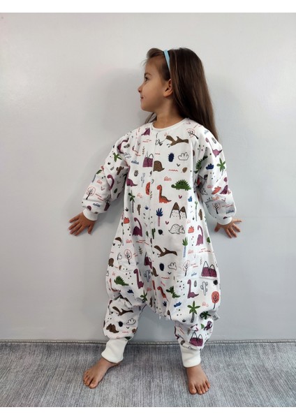 Pamuk Pazen Bebek Uyku Tulumu %100 Pamuk Çift Kat 20-24 Derece 1 Tog Geniş ve Uzun Kalıp fırsatları