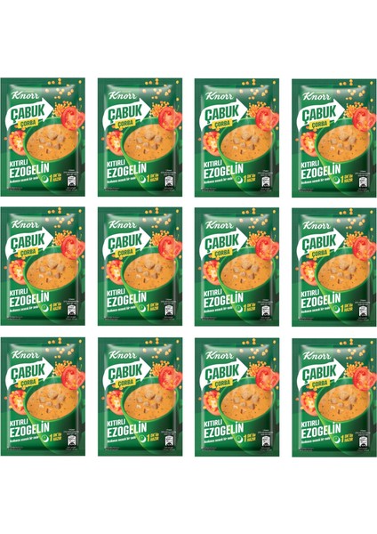 Çabuk Çorba Kıtırlı Ezogelin 22 G x 12 Adet