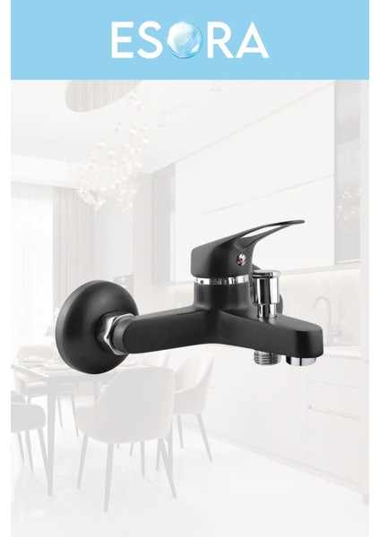 Siyah Robot Duş Seti Banyo Bataryası 4’lü Set + Wc Musluğu indirimleri