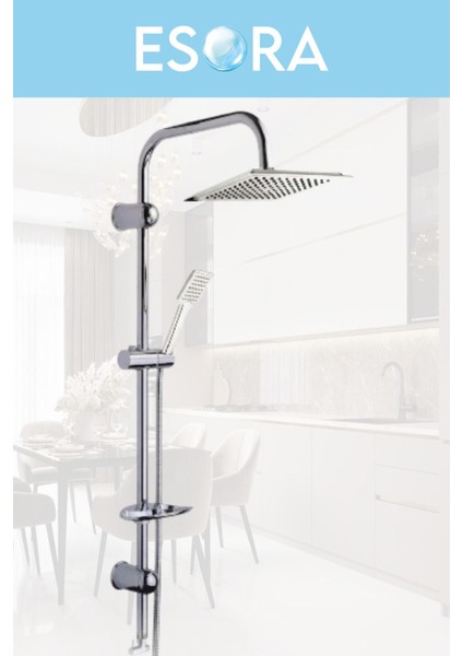 Dubai Krom Robot Duş Seti , Köşe Eviye , Lavabo , Banyo Bataryası 4’lü Set fiyatları