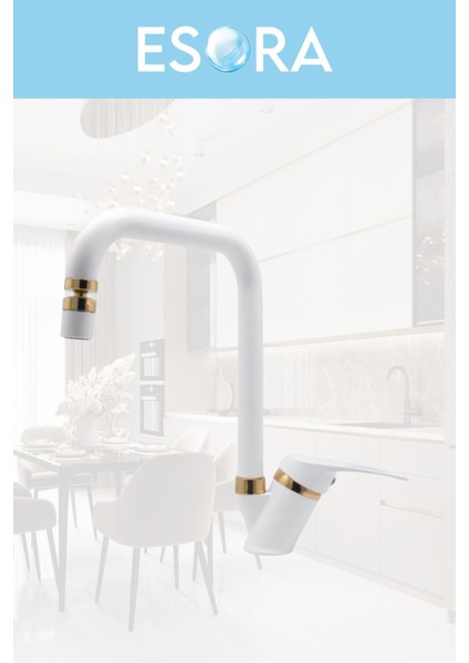 Krom Siyah Robot Duş Seti , Beyaz Gold Köşe Borulu Eviye , Lavabo , Banyo Bataryası 4’lü Set modelleri