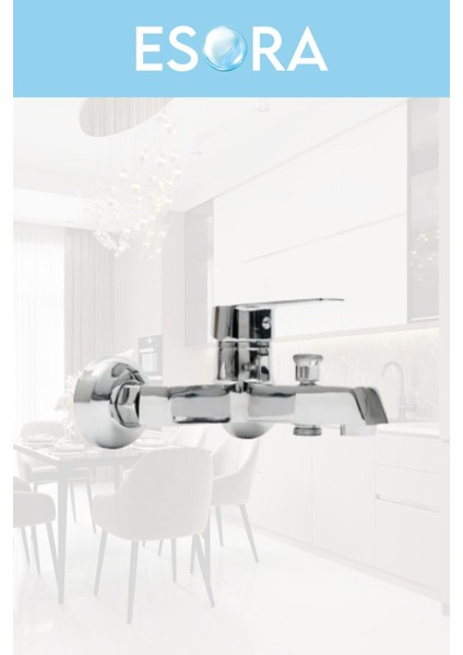 Krom Robot Duş Seti , Lüx Kare Eviye , Lavabo , Banyo Bataryası 4’lü Set indirimleri