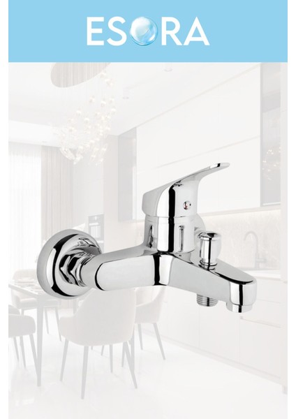 Dubai Krom Robot Duş Seti , Köşe Eviye , Lavabo , Banyo Bataryası 4’lü Set indirimleri