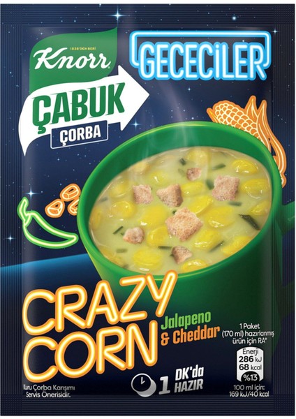 Çabuk Çorba Crazy Corn 18 gr x 12 Adet