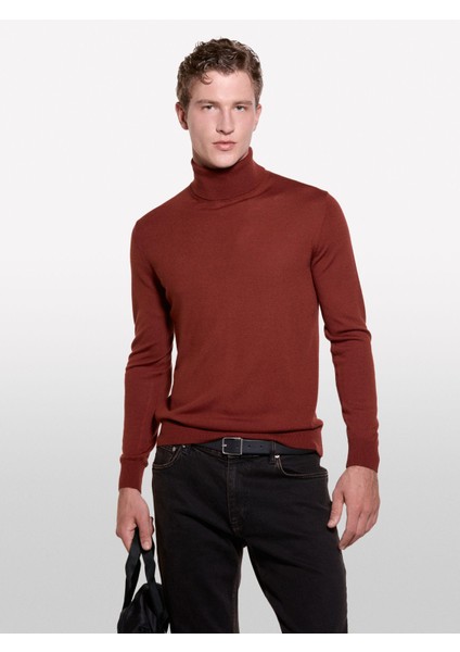 Sisley Yün Karışımlı Slim Fit Kazak Erkek 1m6 Kazak - 324A11BAS200A indirimleri