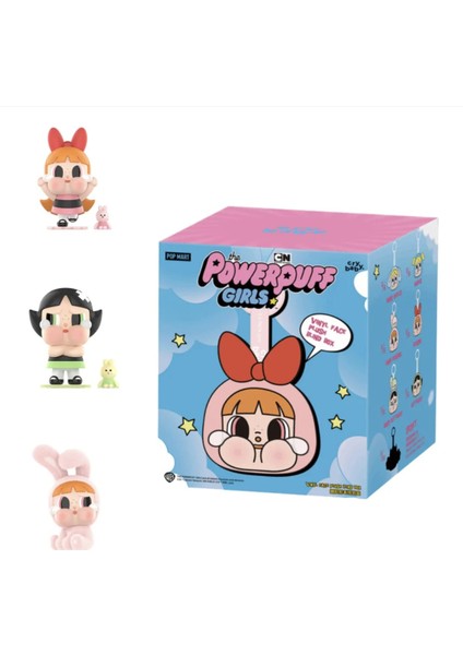 Crybaby x Powerpuff Girls Series Vinyl Face Plush Single Blind Box fırsatları