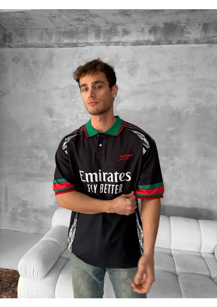 Arsenal Fly Better Taraftar Oversize Erkek T- Shirt