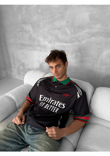 Arsenal Fly Better Taraftar Oversize Erkek T- Shirt modelleri