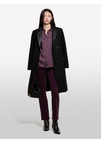 Sisley Pamuk Karışımlı Beş Cepli Normal Kesim Pantolon Kadın Mor Pantolon - 324A46C2LE02W modelleri