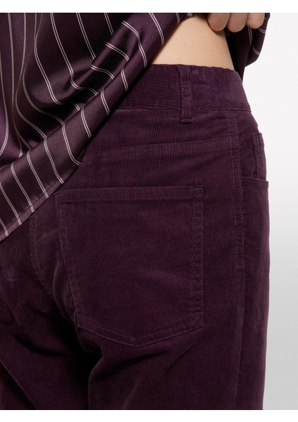 Sisley Pamuk Karışımlı Beş Cepli Normal Kesim Pantolon Kadın Mor Pantolon - 324A46C2LE02W fırsatları