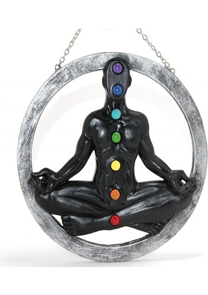 Polyester Duvara Asmalı 7 Chakra Pano