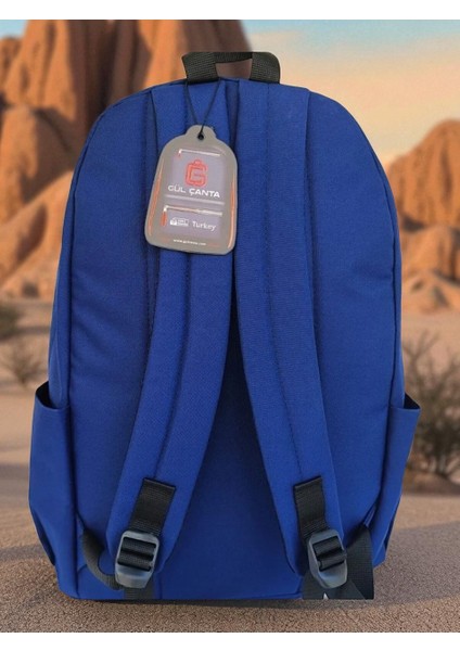 Vip 3 Gözlü Laptop Cebi Okul Çantası Su Geçirmez (44 x 28 x 18 Cm)