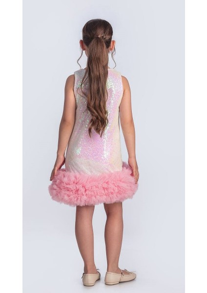 Pul Payet Tütülü Çocuk Abiye Elbise, Özel Gün Elbise (Taç Dahildir) modelleri