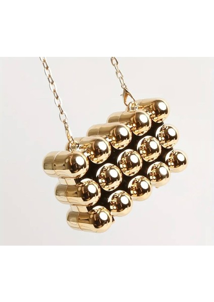 Gold Kare Kapsül Mini Çanta fırsatları