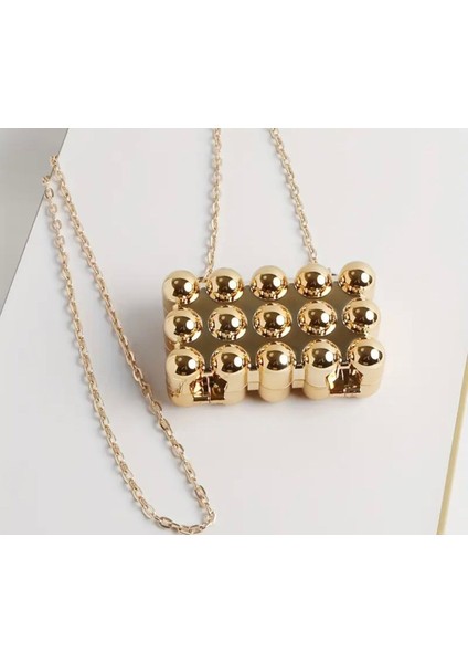 Gold Kare Kapsül Mini Çanta indirimleri