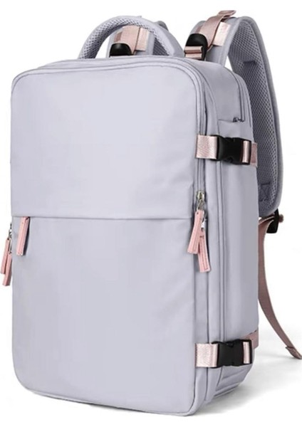 Yürüyüş ve Kamp Için Seyahat Sırt Çantası Hafif ve Su Geçirmez Usb'li Büyük Kapasite