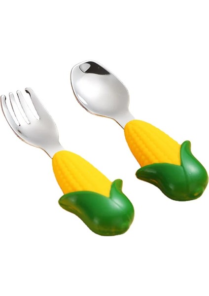 Mısır Figürlü Premium Çocuk Bpa Free Silikon Sap Paslanmaz Çelik Uçlu Çatal-Kaşık Set 9+ Ay indirimleri