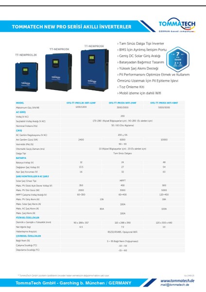 New 5k 48V 1 Faz Pwm Akıllı Inverter fiyatları