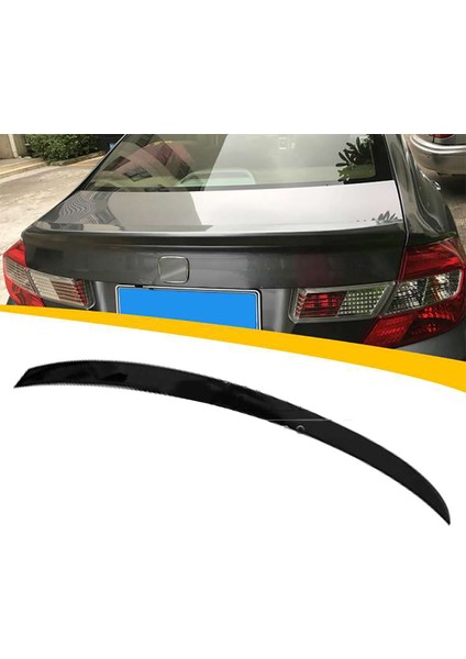 Honda Civic Fb7 Anatomik Bagaj Üstü Ithal Spoiler Parlak Siyah Plastik Spoyler fırsatları