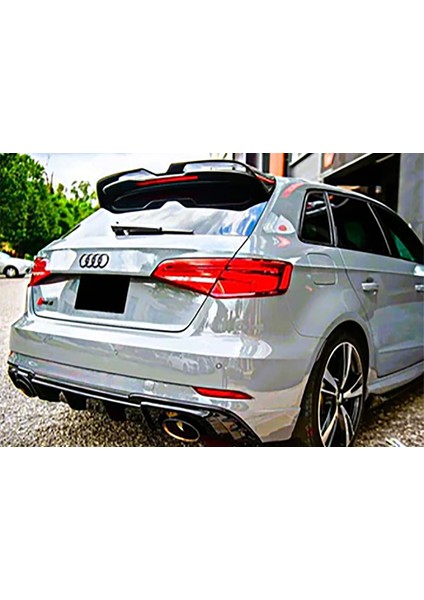 Audi A3 8V Hb Oettinger Ithal Spoiler Parlak Siyah Plastik Spoyler 2014-2019