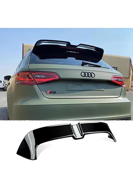 Audi A3 8V Hb Oettinger Ithal Spoiler Parlak Siyah Plastik Spoyler 2014-2019 indirimleri