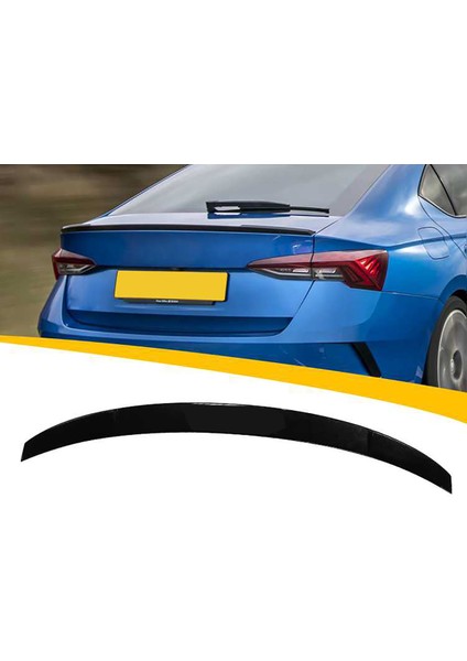 Skoda Octavia Vrs Bagaj Üstü Ithal Spoiler Parlak Siyah Plastik Spoyler 2020+ fiyatları