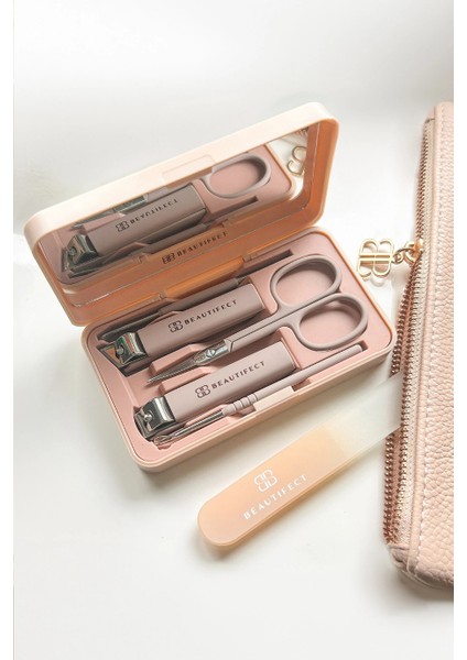 Beautıfect Lüks Paslanmaz Çelik 5'li Manikür Seti modelleri