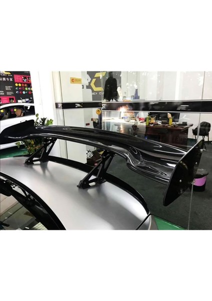 Dtm Abs Tüm Araçlara Uyumlu Bagaj Üstü Ithal Spoiler Parlak Siyah Plastik Spoyler