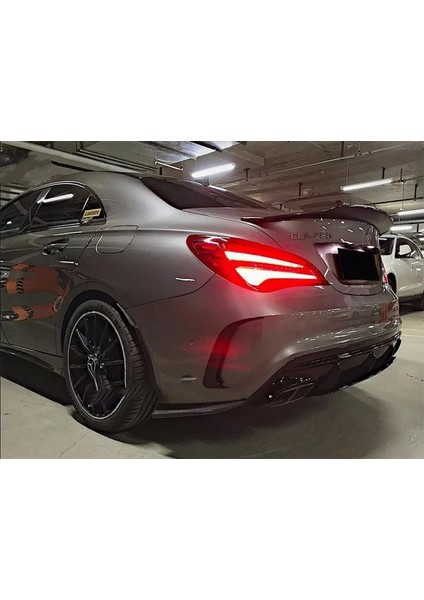 Mercedes Cla W117 Psm Bagaj Üstü Ithal Spoiler Parlak Siyah Plastik Spoyler 2013-2019 modelleri