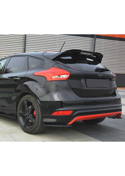 Ford Focus 3 Hb Ithal Spoiler Parlak Siyah Plastik Spoyler 2012-2018