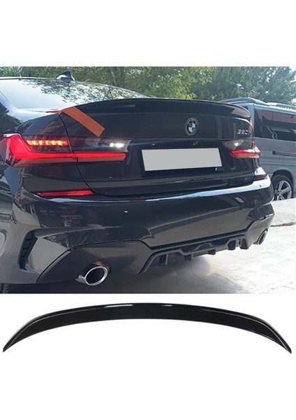 Bmw G20 Bagaj Üstü Ithal Spoiler Parlak Siyah Plastik Spoyler 2019-2022 modelleri