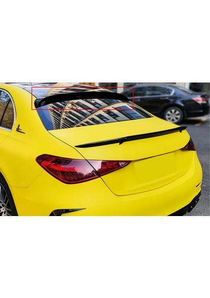 Mercedes C W206 Cam Üstü Ithal Spoiler Parlak Siyah Plastik Spoyler 2021+