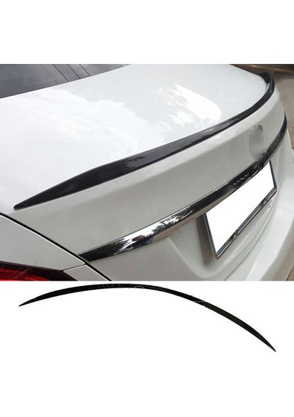 Mercedes C W205 C63 Bagaj Üstü Ithal Spoiler Parlak Siyah Plastik Spoyler 2014-2019 fırsatları