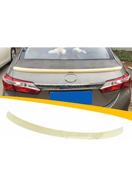 Toyota Corolla E170 Ince Bagaj Üstü Ithal Spoiler Parlak Siyah Plastik Spoyler 2014-2018 fırsatları