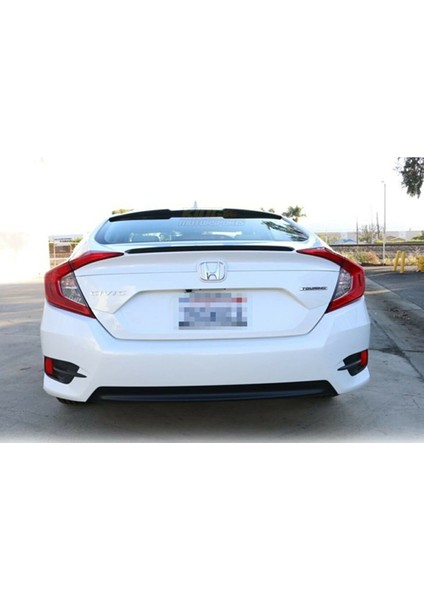 Honda Civic Fc5 Rs Cam Üstü Ithal Spoiler Parlak Siyah Plastik Spoyler 2016+
