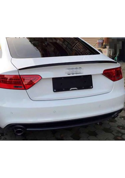 Audi A5 B8 S5 Bagaj Üstü Ithal Spoiler Parlak Siyah Plastik Spoyler 2009-2016