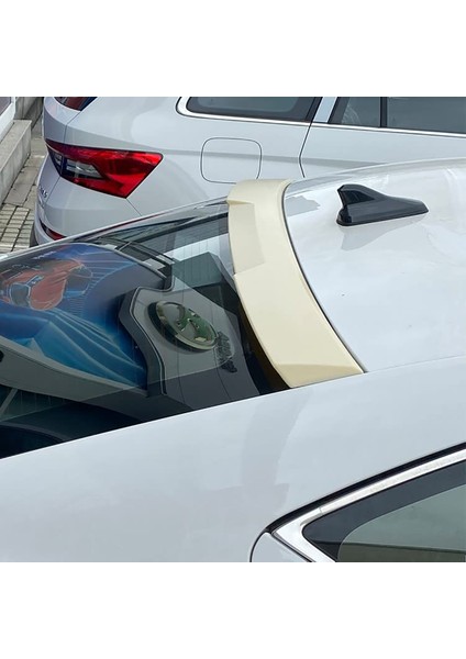 Skoda Octavia M4 Cam Üstü Ithal Spoiler Parlak Siyah Plastik Spoyler 2020+